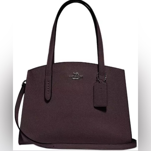 Coach Charlie in Oxblood with gunmetal hardware.